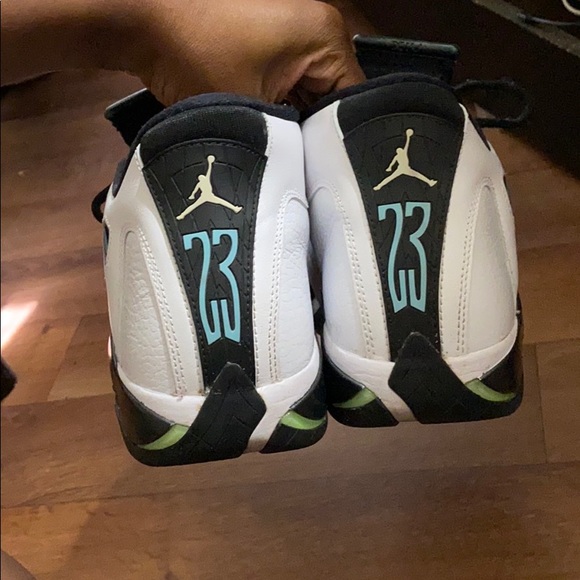 Blue and White Jordan 14 - Picture 3 of 4